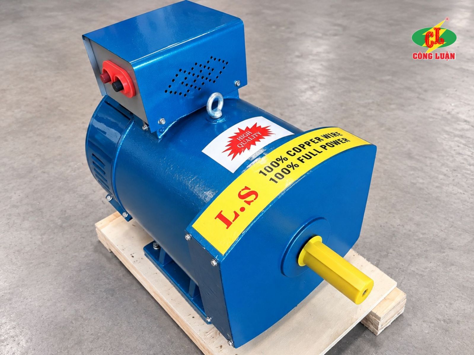 Củ phát điện chổi than 3KW 1 pha hiệu LS 