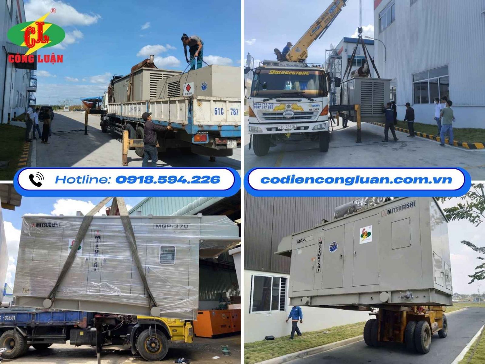 Cho thuê máy phát điện trọn gói từ tư vấn, khảo sát, vận chuyển đến thi công lắp đặt