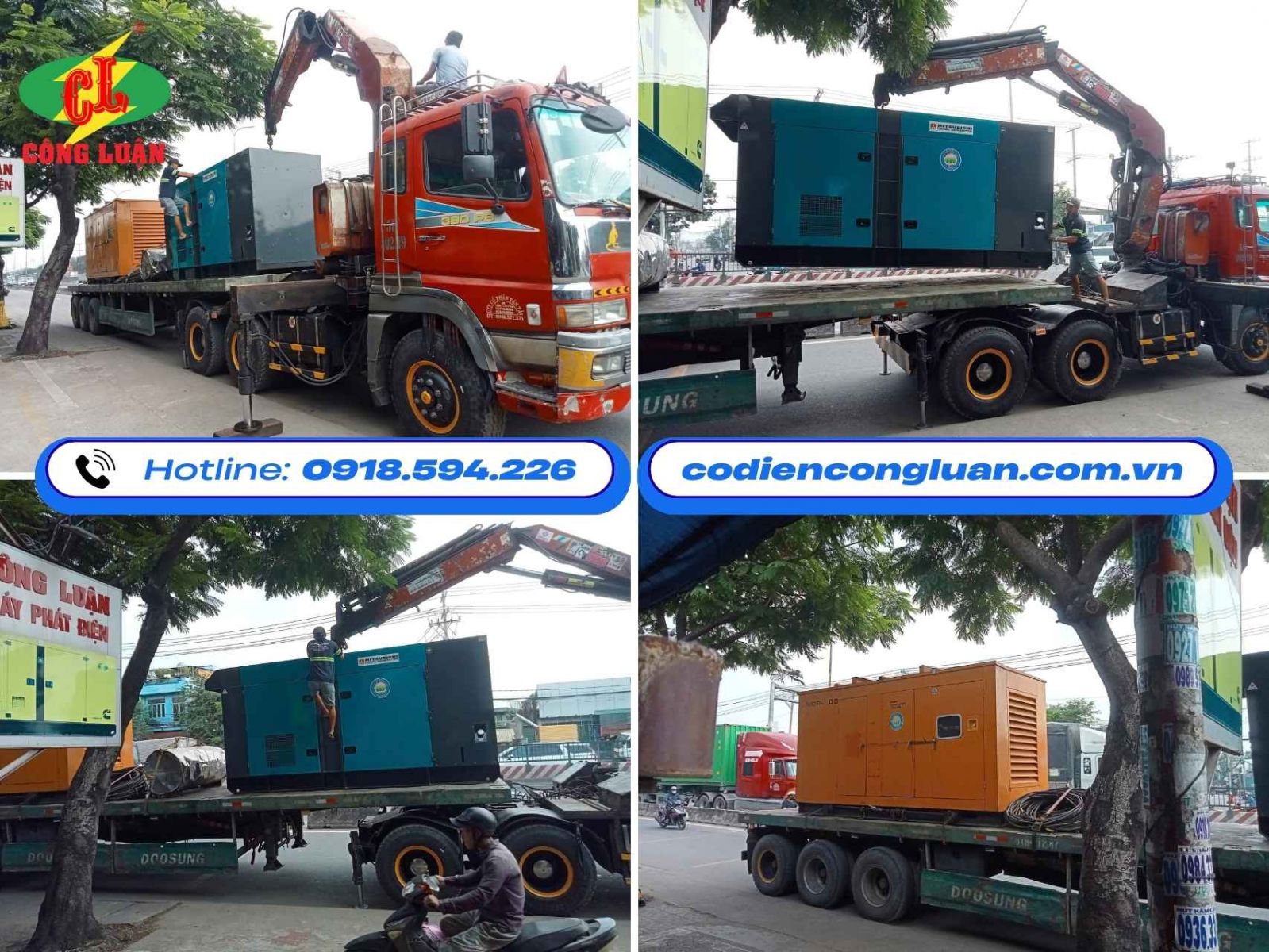 Công Luận chuyên cho thuê máy phát điện giá rẻ nhất thị trường, công suất từ 10KVA đến 2000KVA, kỹ sư tư vấn hoàn toàn miễn phí, vận chuyển nhanh chóng, máy đời mới tiết kiệm nhiên liệu, tối ưu chi phí nhất cho chủ đầu tư.  Dải công suất rộng – Đáp ứng mọi quy mô Chúng tôi cho thuê các máy phát điện đời mới tiết kiệm nhiên liệu với các thương hiệu nổi tiếng như: Mitsubishi, Komatsu, Isuzu, Denyo, Hino, Yanmar, Hitachi,... với đầy đủ các dải công suất từ 10KVA - 2000KVA. Máy đáp ứng hoàn hảo cho mọi quy mô từ văn phòng, quán cafe, biệt thự, hộ kinh doanh, nhà hàng, khách sạn đến các nhà xưởng, công trường, khu công nghiệp, trạm biến áp,...  Công Luận cho thuê máy phát điện giá rẻ với dải công suất từ 10KVA đến 2000KVA Lợi ích khi thuê máy phát điện tại Công Luận Chúng tôi cung cấp dịch vụ cho thuê trọn gói từ A-Z. Đội ngũ kỹ sư chuyên nghiệp sẽ tư vấn: Công suất phù hợp  Vị trí đặt máy Vật tư thi công Số lượng dây cáp động lực để đấu nối Bạn không cần am hiểu kỹ thuật, chúng tôi sẽ vận chuyển tận nơi và có kỹ thuật lắp đặt, vận hành xuyên suốt. Các máy phát điện cho thuê tại Công Luận là các dòng máy đời cao, tiết kiệm nhiên liệu. Cho thuê linh hoạt theo ngày, theo tuần, theo tháng, theo năm. Dù bạn cần máy trong vài giờ để tổ chức sự kiện hay cần máy dự phòng dài hạn cho nhà xưởng, chúng tôi đều có phương án giá tốt nhất:  Cho thuê máy phát điện trọn gói từ tư vấn, khảo sát, vận chuyển đến thi công lắp đặt Kết Luận Quý khách hàng đang cần thuê máy phát điện giá rẻ, vận chuyển nhanh, hỗ trợ lắp đặt và vận hành thì hãy liên hệ ngay với chúng tôi để được hỗ trợ nhanh chóng và chuyên nghiệp nhất. Khi cúp điện, chỉ cần ????0918.594.226 - mọi việc đã có chúng tôi xử lý. CÔNG TY CỔ PHẦN CƠ ĐIỆN CÔNG LUẬN Trụ sở: 102G Miếu Gò Xoài, Phường Bình Hưng Hoà, TP.HCM Hotline: 0918.594.226 Website: codiencongluan.com.vn - mayphatdiencongluan.com.vn Chi nhánh:	 	CN1: 182 Nguyễn Đình Kiên, Tân Nhựt, TP.HCM 	CN2: 1220 Mỹ Phước Tân Vạn, Phường Phú Lợi, TP.HCM